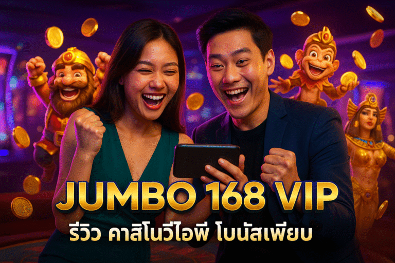 JUMBO 168 VIP รีวิว คาสิโนวีไอพี โบนัสเพียบ