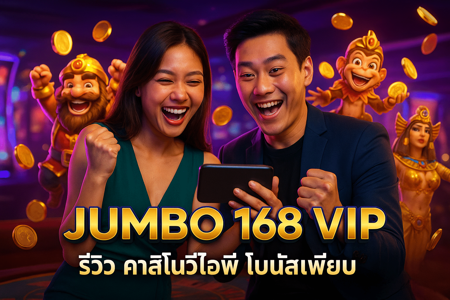 JUMBO 168 VIP รีวิว คาสิโนวีไอพี โบนัสเพียบ